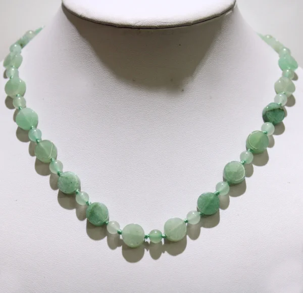 Женские круглые бусины ручной работы ожерелье из натурального искусственного