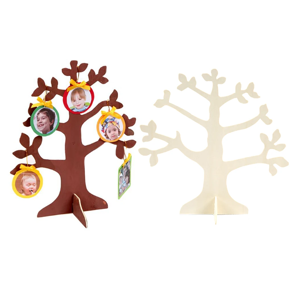 Деревянная головоломка в форме дерева детская ручная DIY раскраска креативное