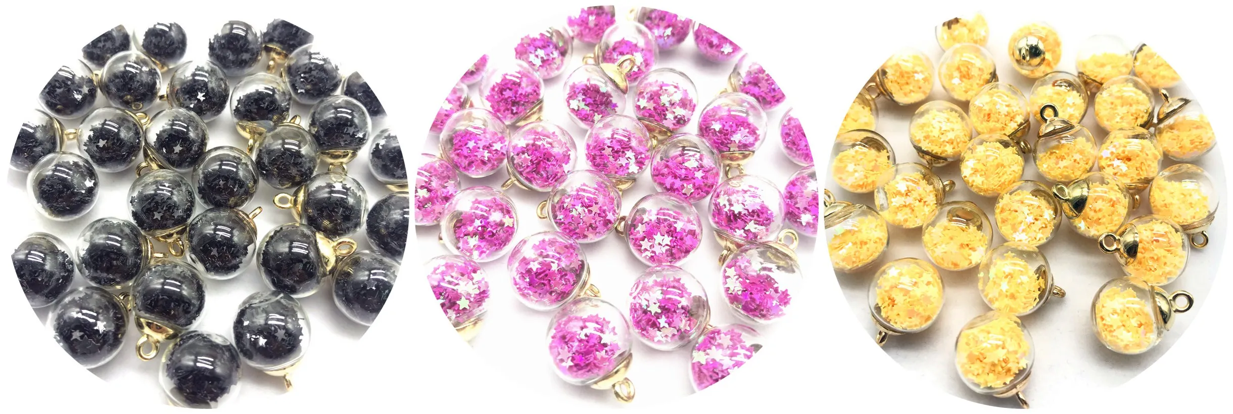 5/10 шт. 16 мм красочный прозрачный стеклянный шар фотофурнитура для изготовления
