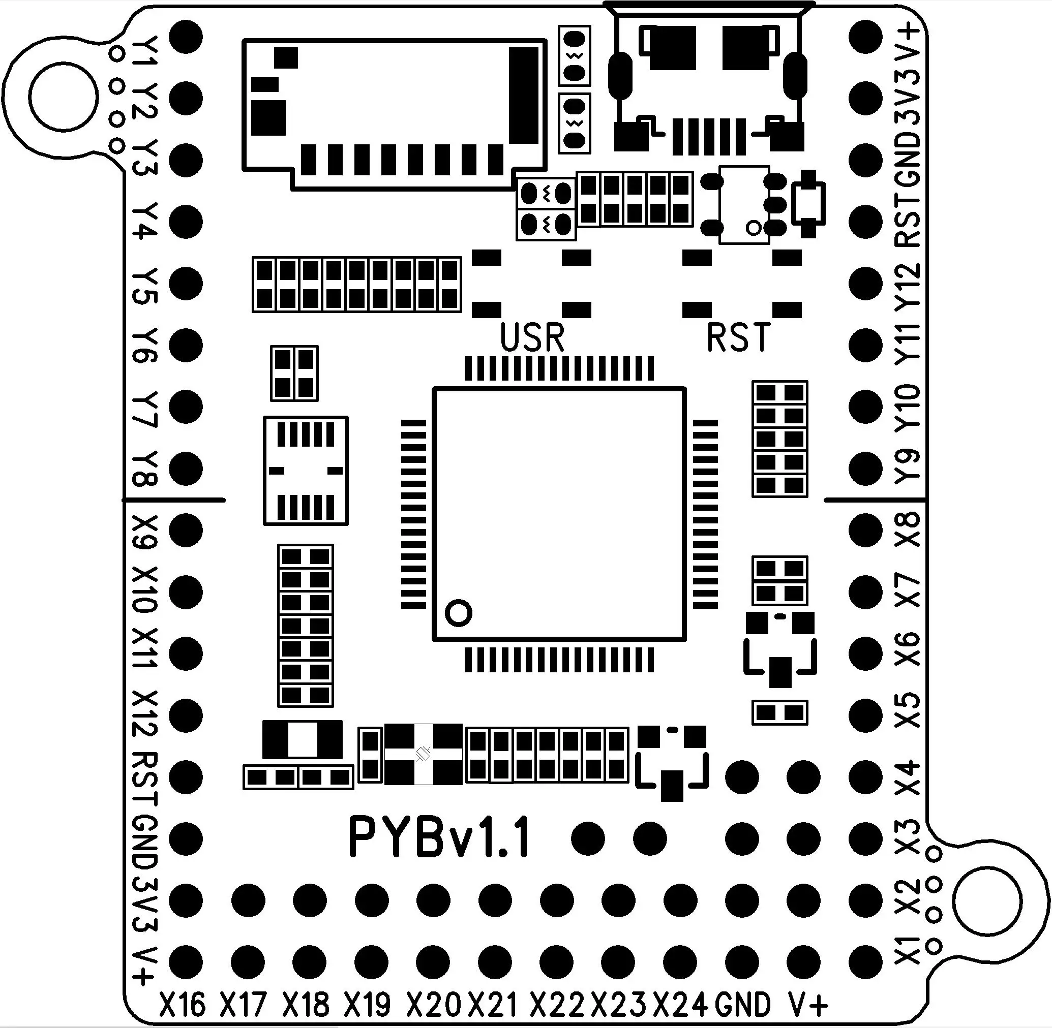 

UPython Development Board PYBoardv1.1 1.0 STM32F405 Pyhton3 Micro Python
