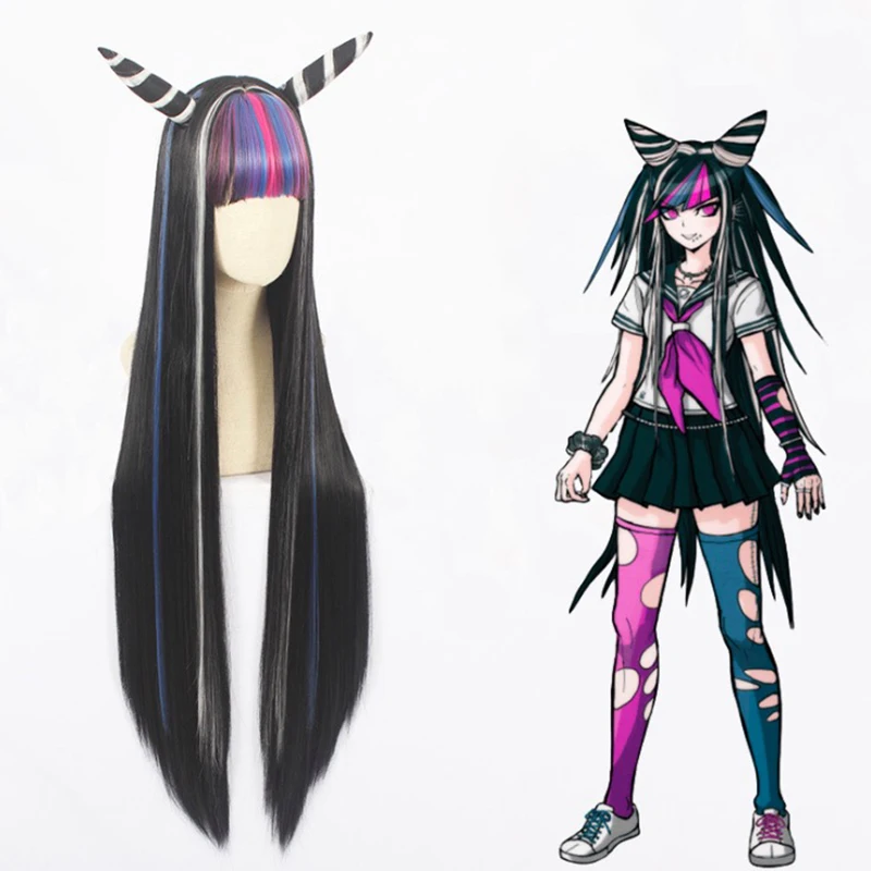 Аниме Danganronpa 3 Косплей парики Ibuki Mioda косплей парик термостойкий синтетический