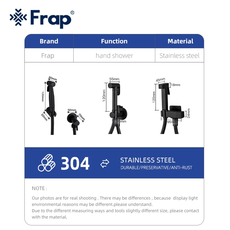 frap single cold tap bidet faucet shower tap washer toilet sprayer hygienic wall mounted bidet faucets bathroom faucet torneira free global shipping