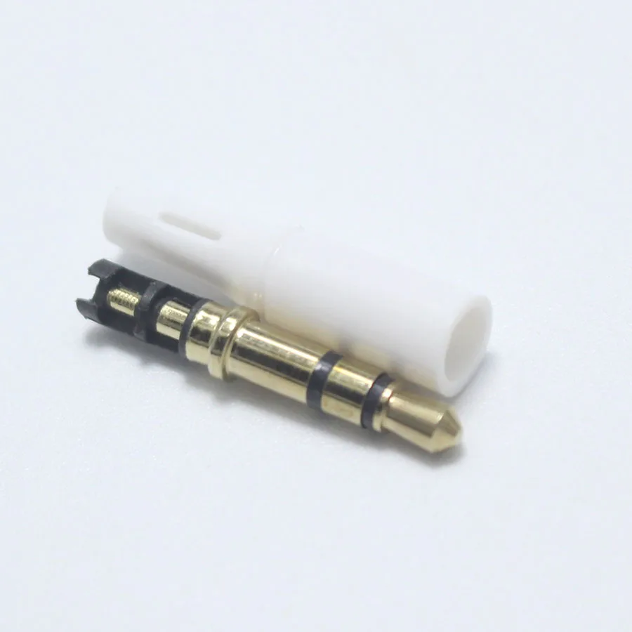 4 шт. 3 5 мм 3-полюсный 4-полюсный 5-полюсный стерео штекер 2 в 1 позолоченный микрофон