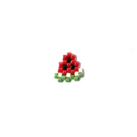 fairywoo 50pcslot cute watermelon beaded charms necklace accessories handmade jewelry for women fashion beaded pendant necklace