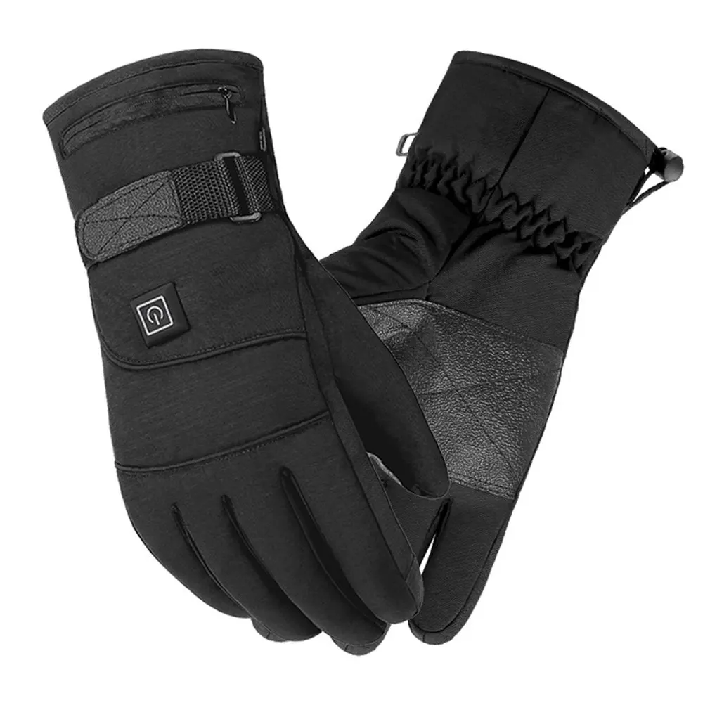 

Motorcycle Gloves Waterproof Heated Guantes Moto Touch Screen Battery Powered Motorbike Racing Riding Gloves