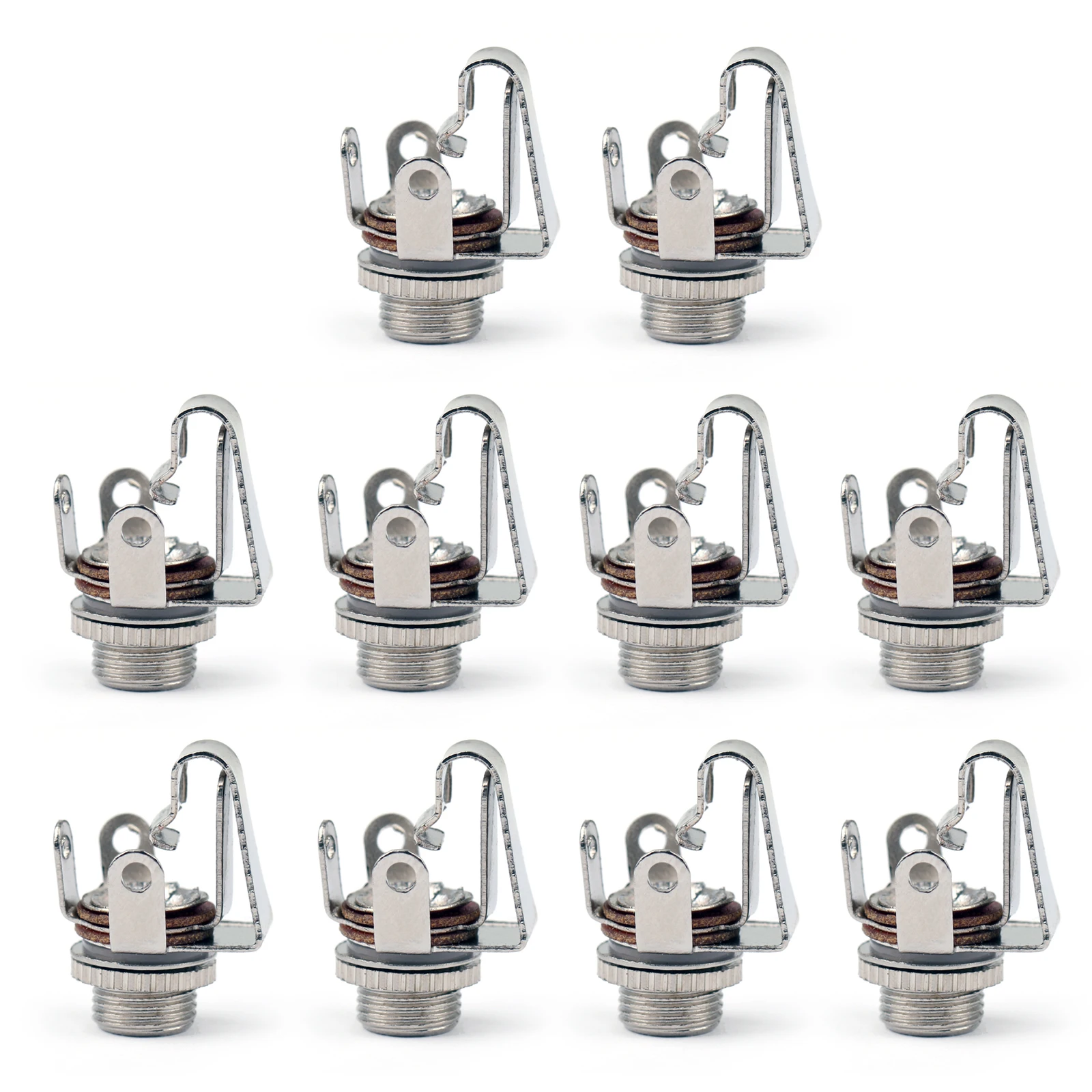 Artudatech 10 PCS 3.5mm Mono Audio Female Jack Socket Connector Panel Solder Lot 1/8Inches | Connectors