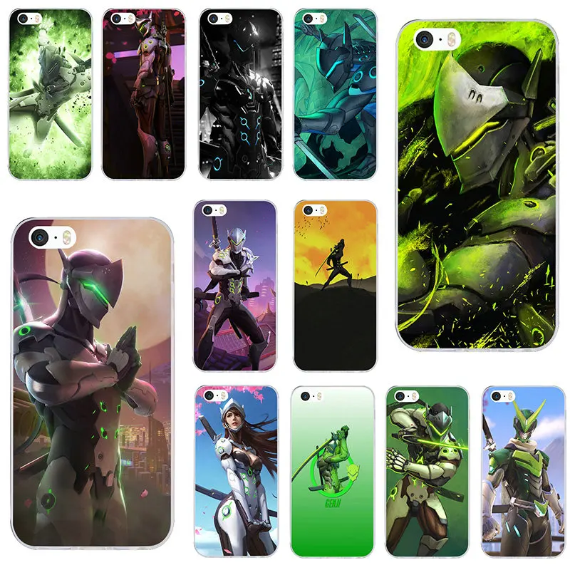 Мягкие силиконовые чехлы Genji Overwatchs для iPhone X XR XS Max 10 7 6 6s 8 Plus 4 4s 5 5S SE 5C