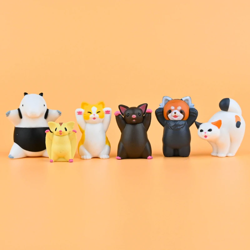 

Japan Yell Gashapon Capsule Toys Sugar Glider Cat Model Anteater Bear Table Ornaments Decoration Intimidate Animal