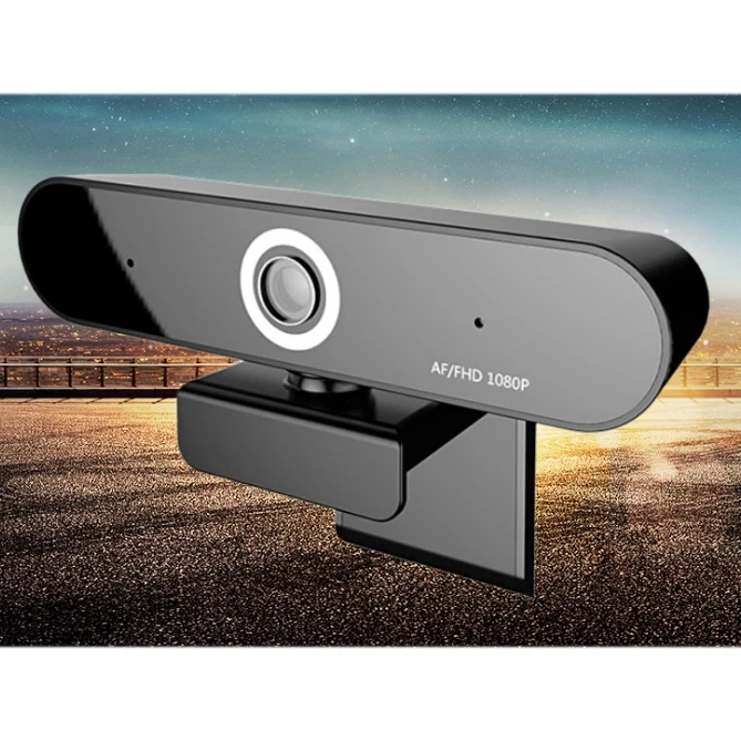 

1080P HD Computer Camera Auto Focus USB Drive Free Built-In Dual Mic Webcast Video Chat