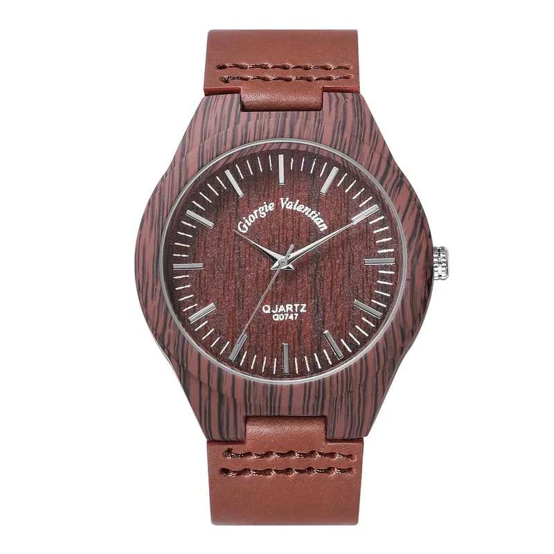 QW спортивный кожаный ремешок Quart Водонепроницаемость минималистский из