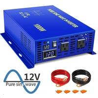 xyz invt 1000 watt power inverter home use pure sine wave 12v 24v 36v 48v dc to ac 120v 240v for car rv with us uk eu plug