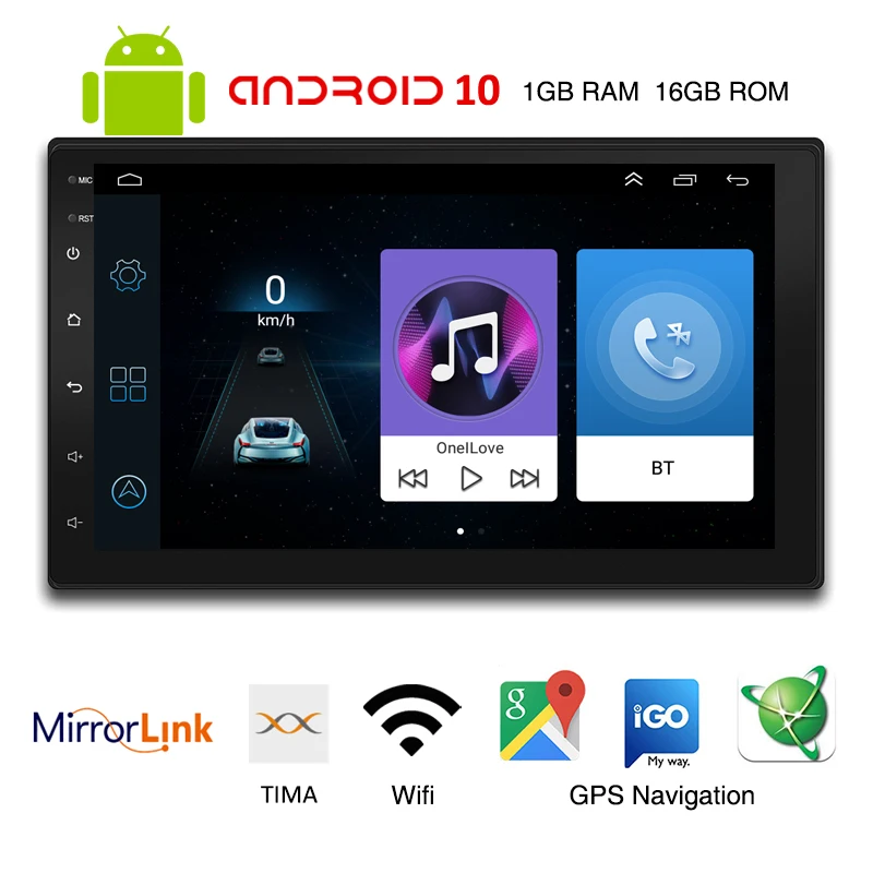Беспроводной Carplay 2 Din Автомобильный Android Bluetooth Авто Радио RDS GPS навигация Wifi USB