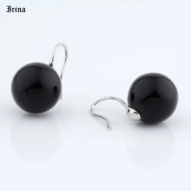 Большие серьги-шарики с жемчугом для женщин и девушек простые красные