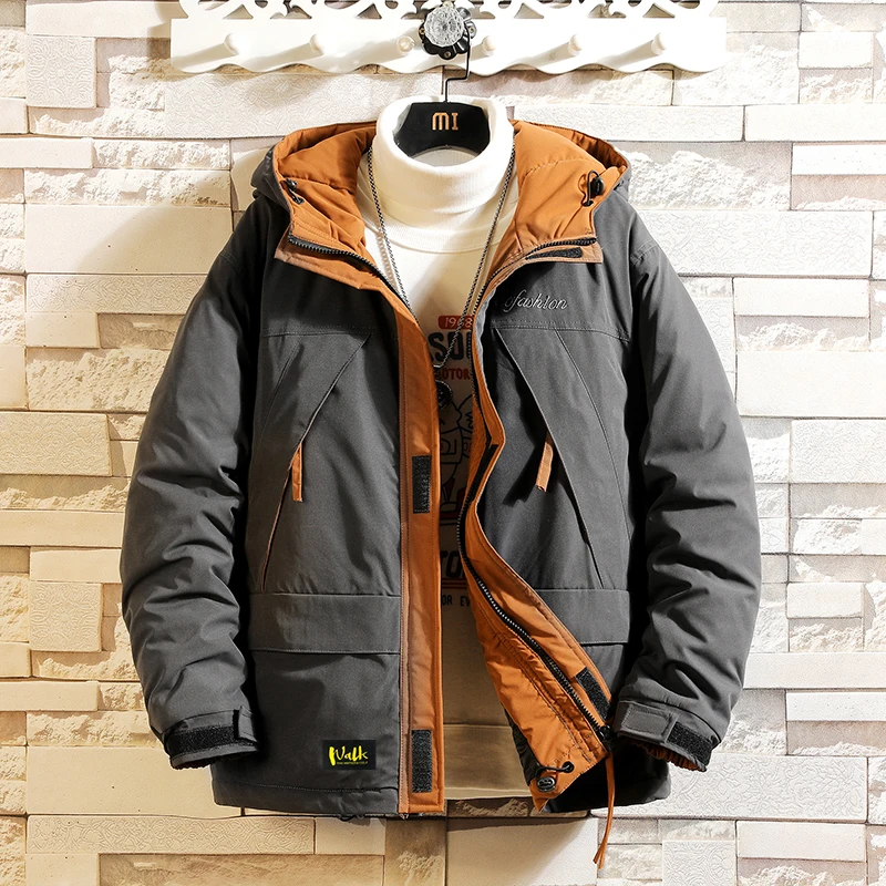 Workwear Cotton Coat Men's Autumn and Winter Thickening Jacket Trendy Loose Cotton Coat Japanese Fashion Brand plus Size Cotton