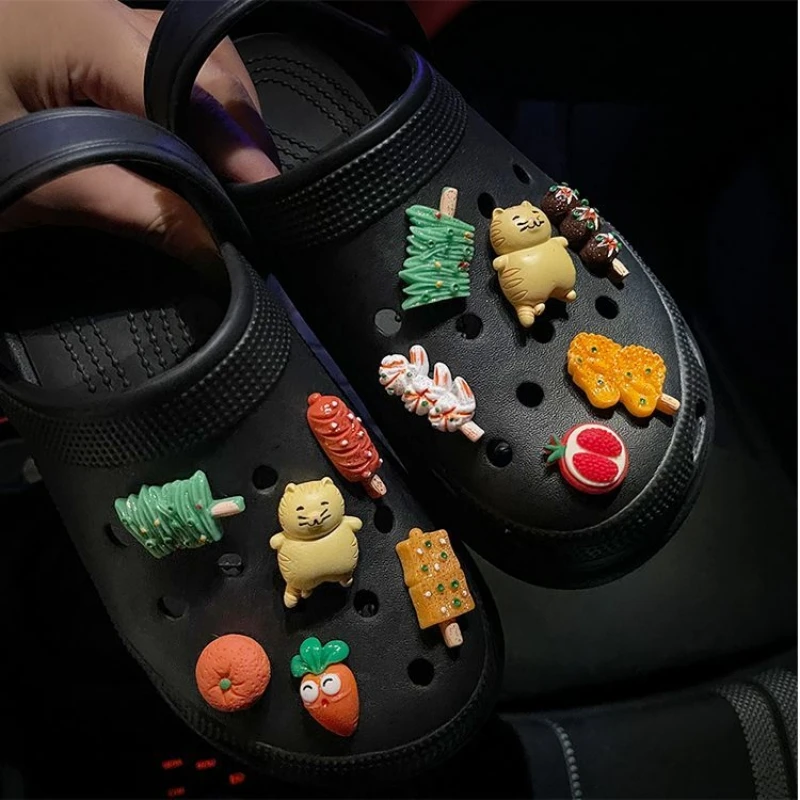 

Lovely Croc Charms Designer for DIY Creative Shoe Charms Three-dimensonal Clogs Charms Barbecue Shoe Accessories for Croc