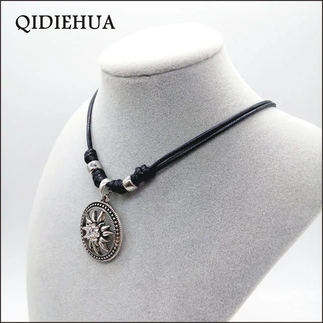 QIDIEHUA модное 12 цветов ожерелье Эдельвейс, натуральное ожерелье Октоберфест, ручная работа, ювелирное изделие