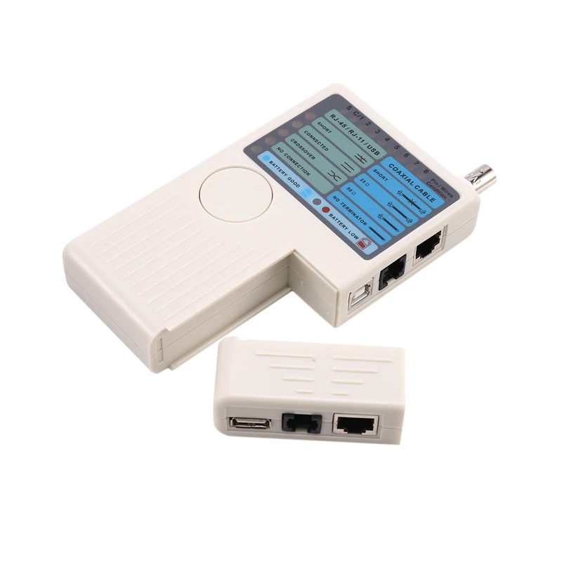 4 в 1 сетевой кабель тестер RJ11 RJ45 USB BNC LAN метр для UTP STP Кабельный устройство