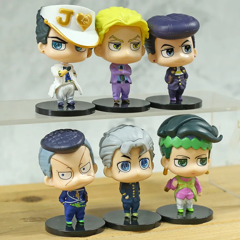 JoJos странные приключения алмаз Небьющийся Higashikata Josuke Kujo Jotaro Rohan Kishibe ПВХ Фигурки