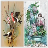40x50cm diy frame oil painting by numbers kit for adults bird acrylic art supplies coloring by numbers paints