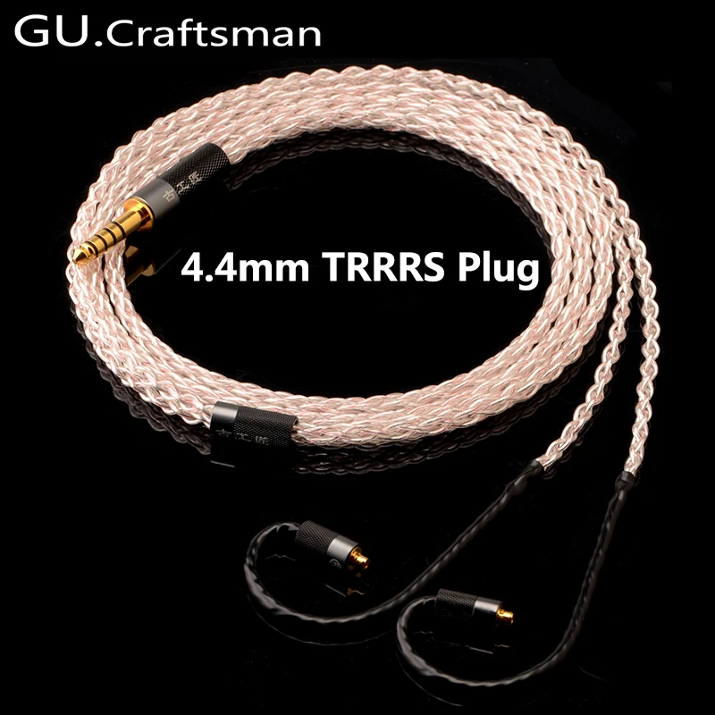 GUCraftsman 5n OFC серебристый se535 se846 w30 w60 w80 ATLAS VEGA Andromeda кабель для наушников mmcx