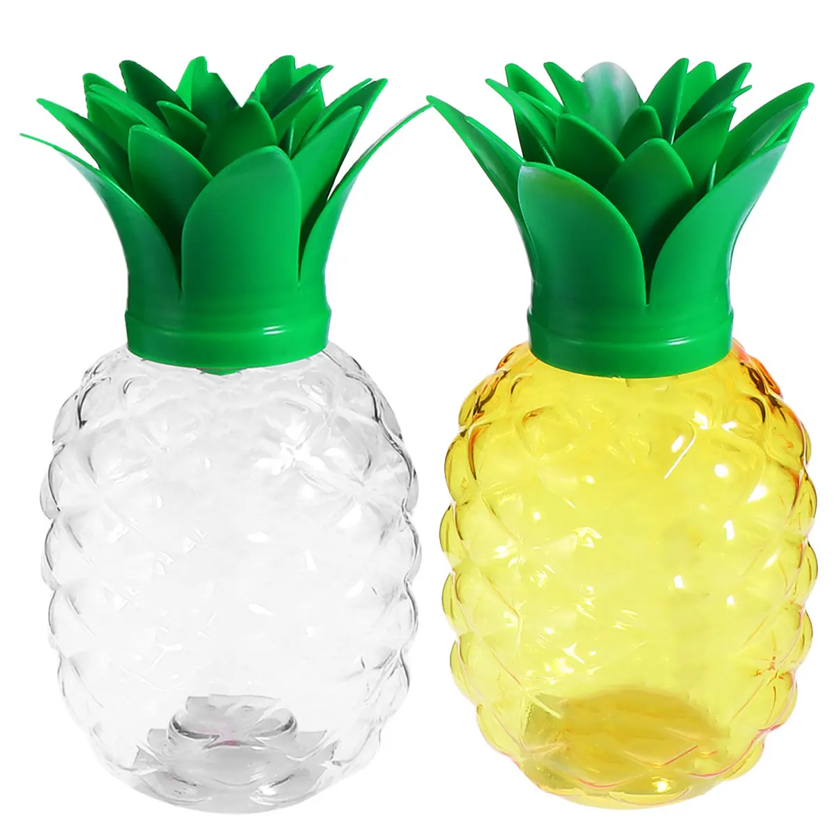 2 шт. 500 мл Творческий Ананас Форма кофейные чашки на вынос бумажные прозрачные