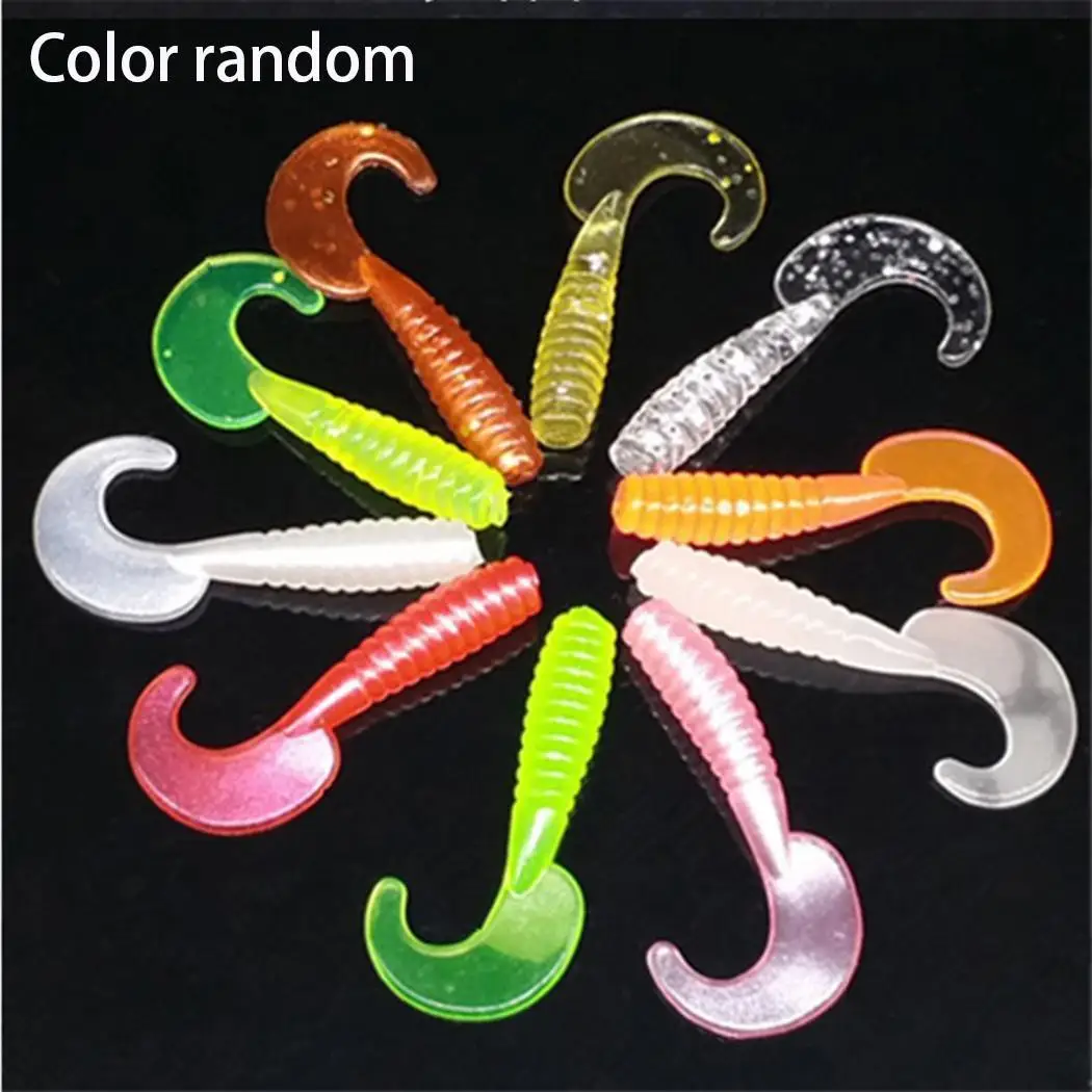 1 шт. мягкие приманки рыболовные черви Grubs Aritificial воблеры плавать силиконовые басы