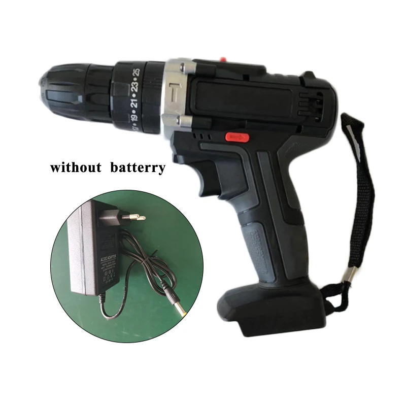 Электрический беспроводной 36 в 28 нм 25 + 3 3/8 дюйма ударный гайковерт электрическая