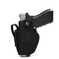 tactical universal concealed carry belt gun holster for glock 17 19 beretta m9 1911 left right hand pistol case magazine pouch