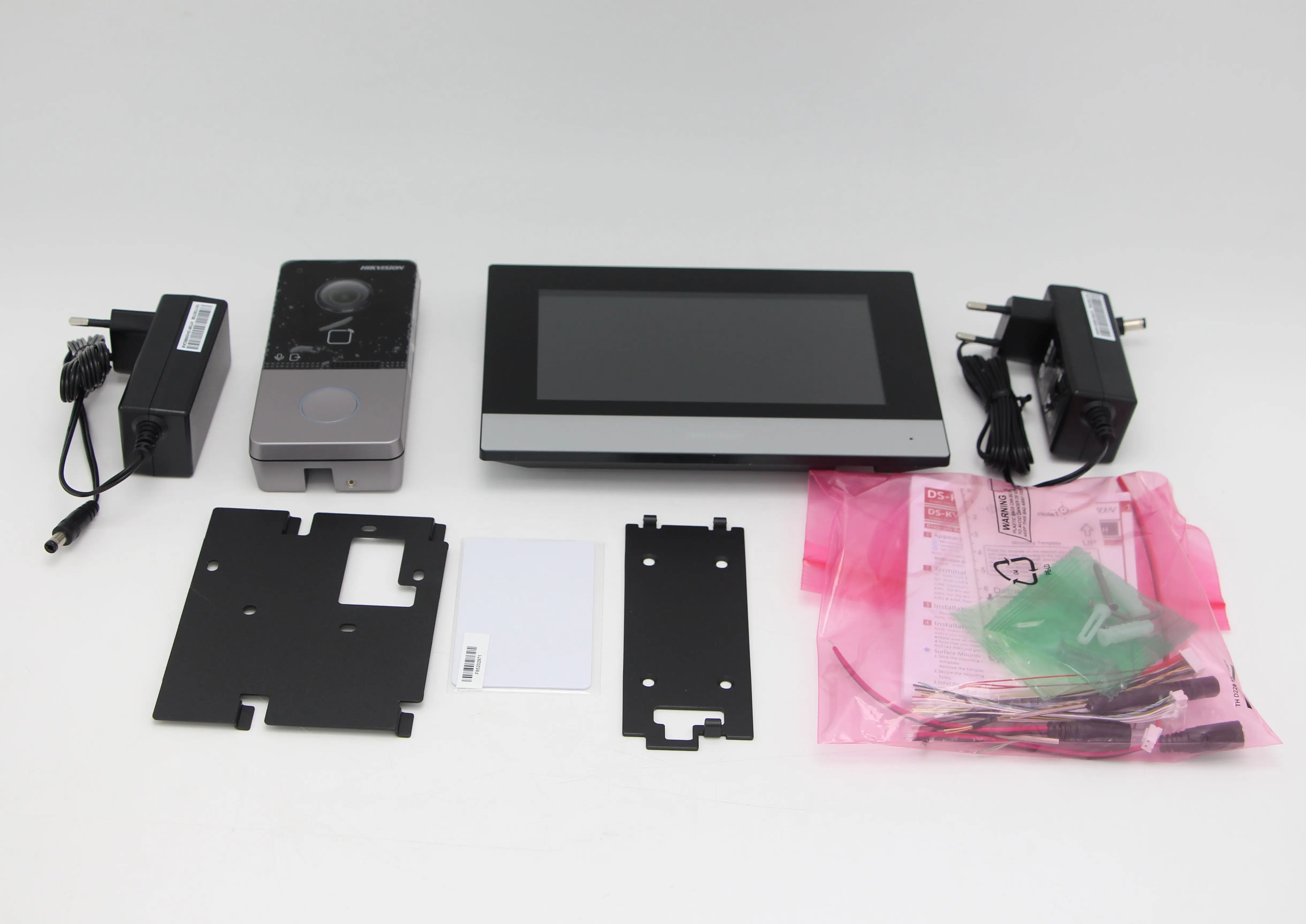 

DS-KIS603-P Hikvision Original Video Intercom Kit Standard POE Doorbell Door Station WIFI Monitor