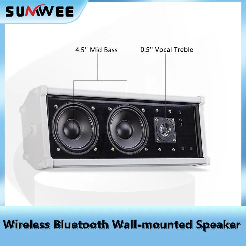 Waterproof Wireless Bluetooth Wall-Mounted Speaker Audio Indoor Outdoor School Shop Restaurant Hanging Wall Broadcast Speakers