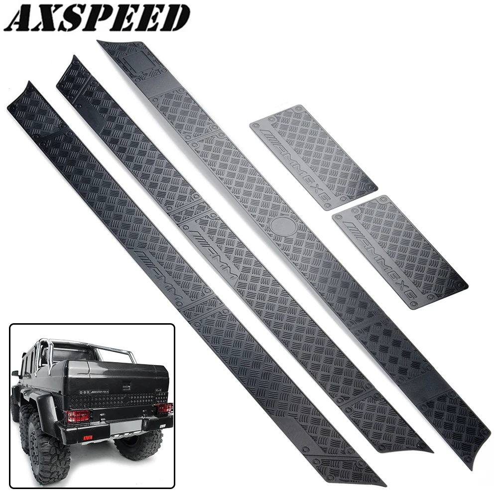 

AXSPEED TRX6 Stainless Steel Anti-skid Plate Decorative Sheet for 1/10 TRAXXAS TRX-6 6X6 G63 TRX4 G500 RC Crawler Car Body Parts