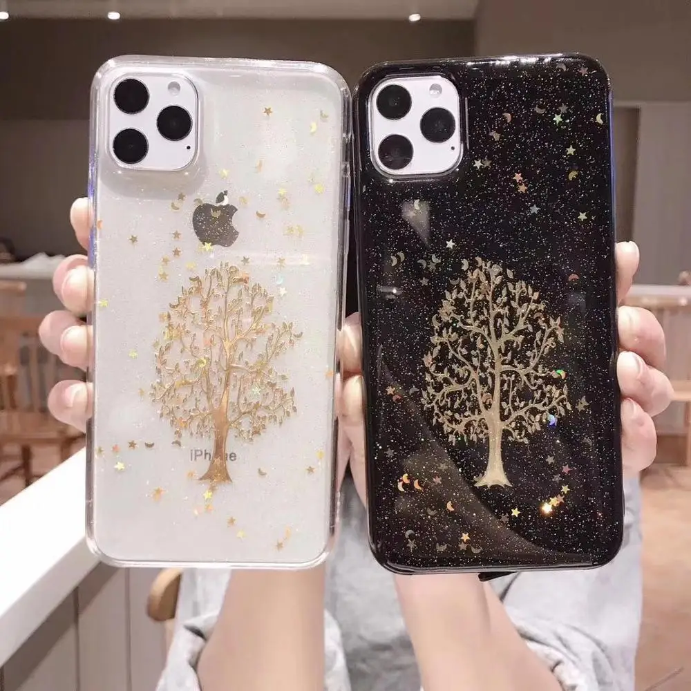 Шикарный Блестящий чехол для телефона iPhone 11 Pro Max XR XS X 6 6S 7 8 Plus эпоксидный задняя
