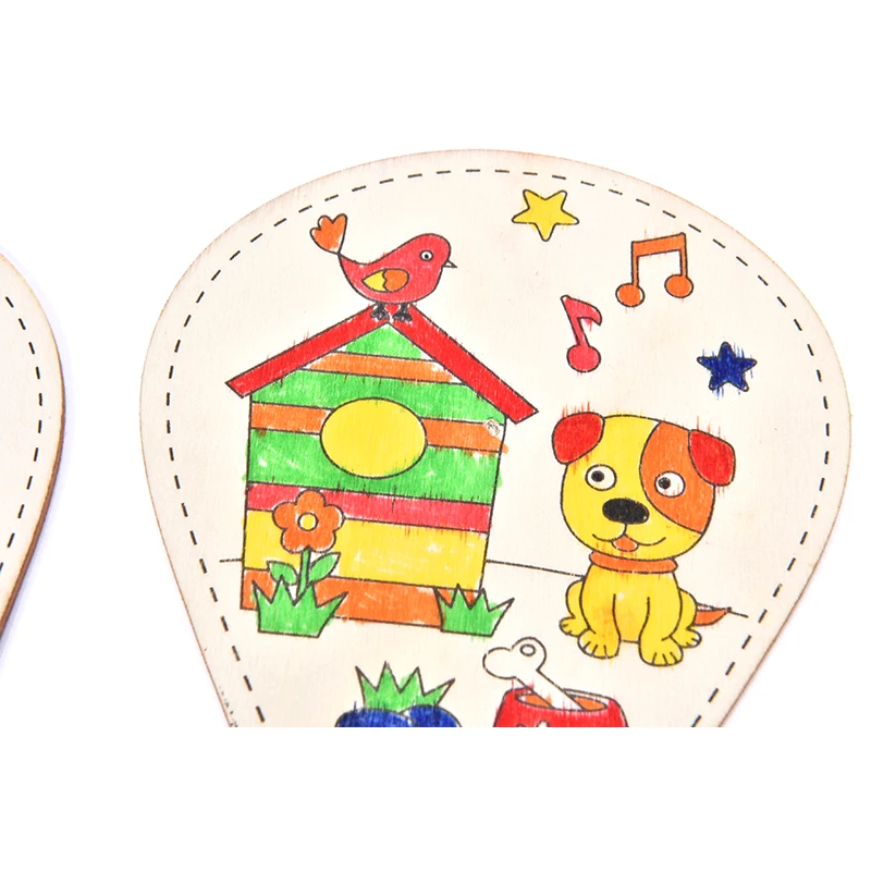 SZ Паровая картина деревянная игрушка ракетка граффити игрушки для детей DIY