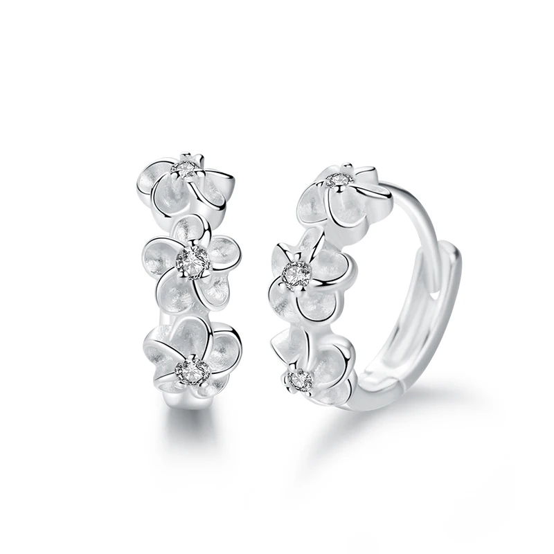 

SA SILVERAGE Lady Flower Necklace Original S925 Design Silver Female Necklace Sterling Silver Clavicle Jewelry Kids Jewelry