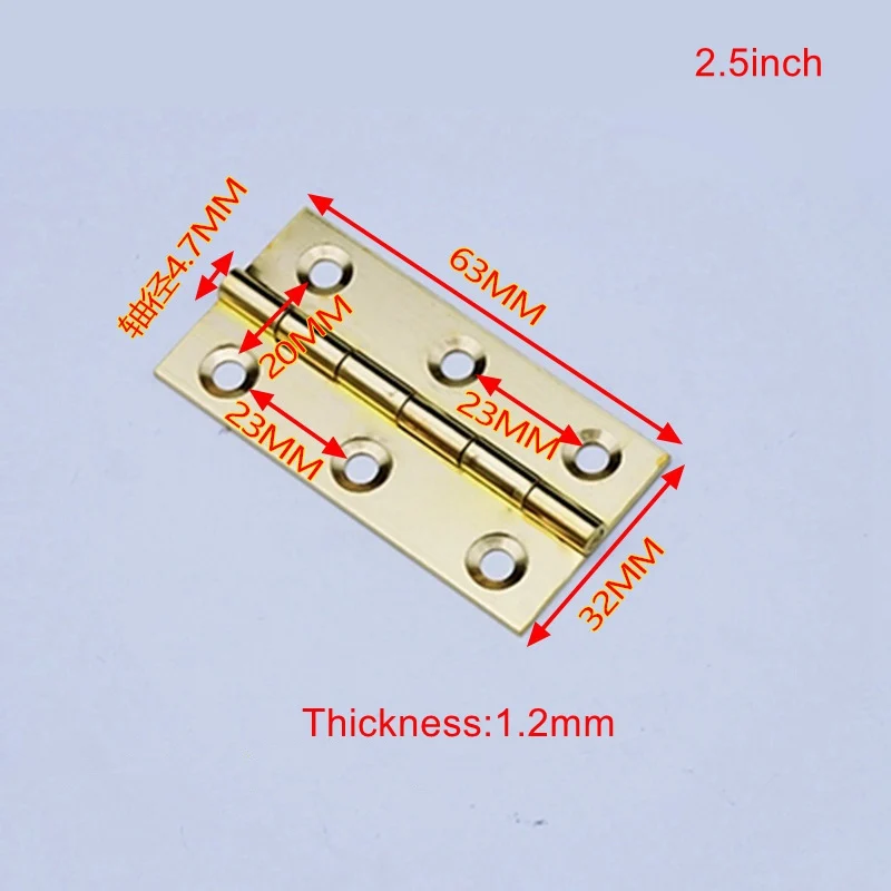 Дверные петли для шкафа латунные кухонные складные стыковые 2 &quot/2 5&quot/3 &quot 4