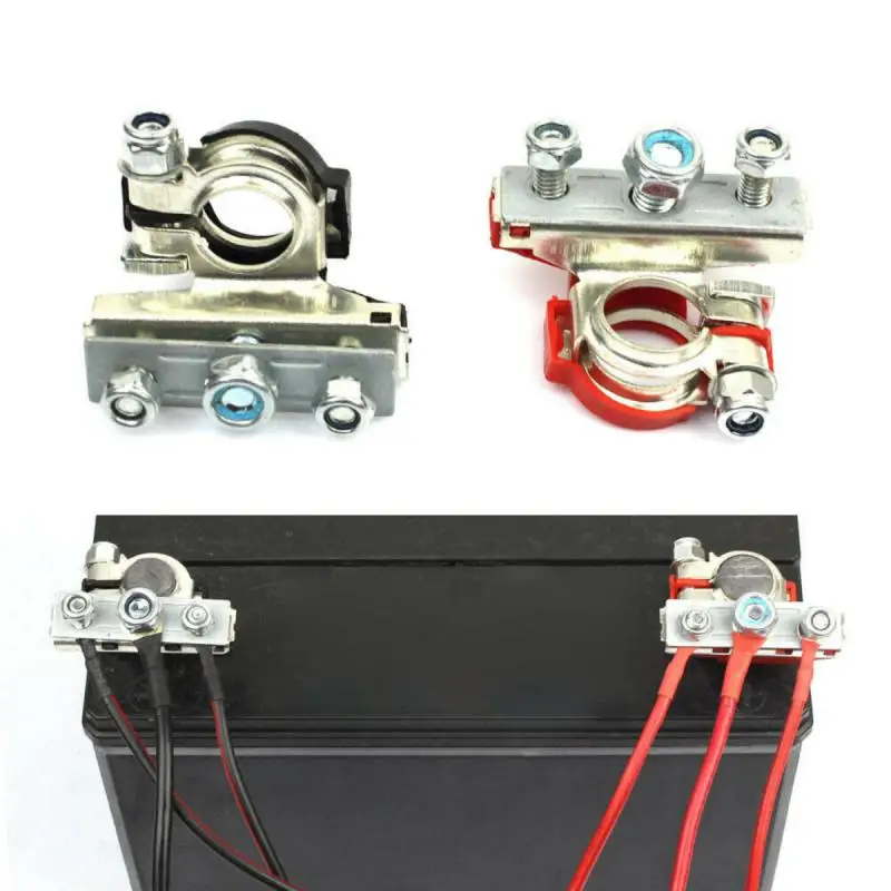 

Wire Cable Clamp Terminal Connectors OBD Adapter Car Accessories 2pcs 12V 24V Automotive Car Top Post Battery Terminals