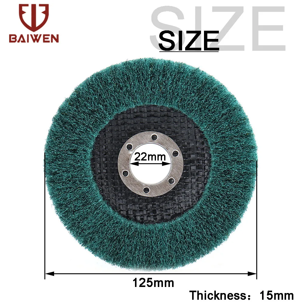 5-дюймовый угловой шлифовальный диск из нейлонового волокна круги для