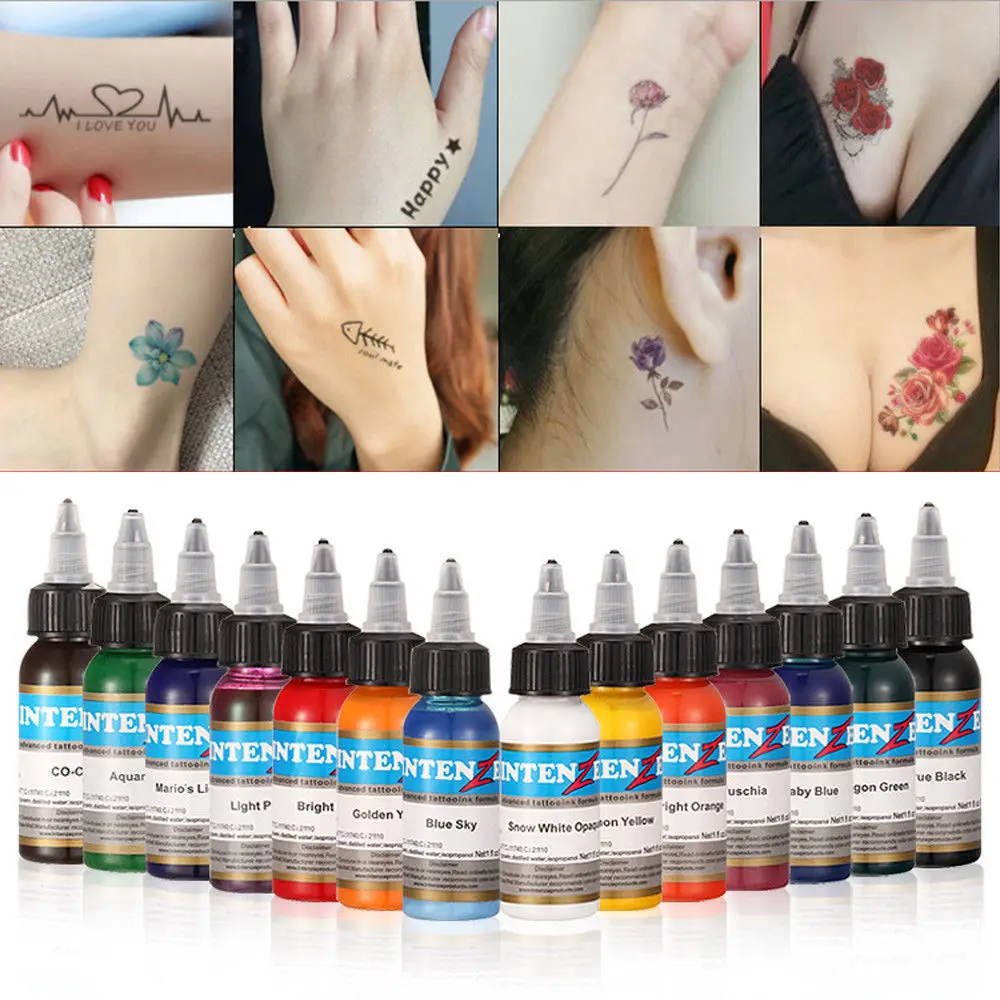 

Профессиональные пигментные чернила для татуировок, 30 мл/бутылка, безопасные перманентные тату-краски, принадлежности для боди-арта, аксес...