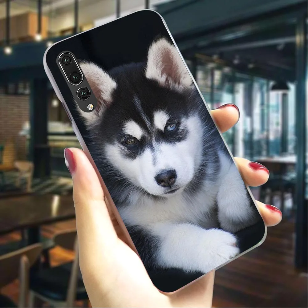 Чехол для телефона Huawei P Smart 2018 чехол щенка хаски P9 Lite Mini/2017 P10 20 30 Pro Z Mate 10