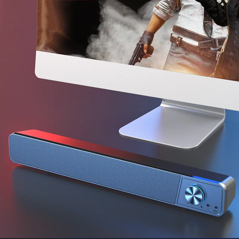

Wired Bluetooth Speaker Desktop Computer Audio Home Theater Surround TV Soundbar Multimedia Notebook Subwoofer