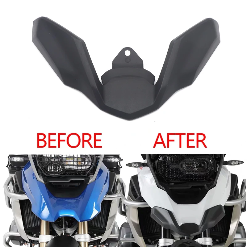 

R1200GS R1250GS Front Fender Motorcycle Parts Beak Exension Wheel Cover Cowl Black For BMW R1200 GS LC 2018 2019 / R1250 GS 2019