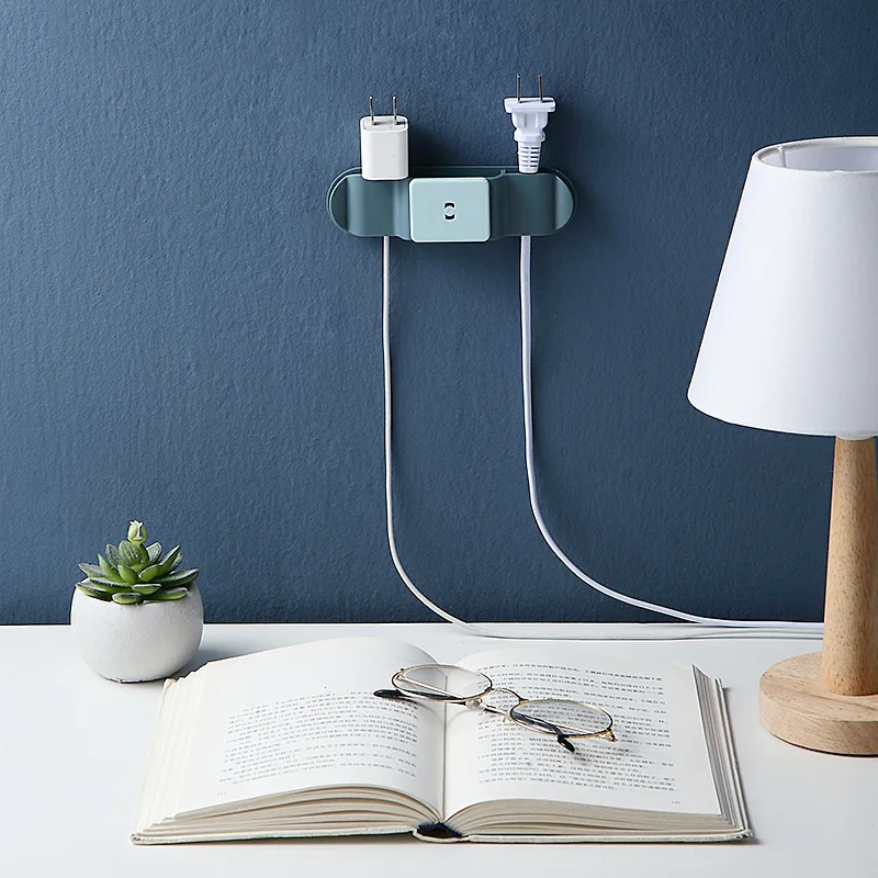 Wall Coverings The Wall Plug Board Socket Holder Self Adhesive Folding Socket Kitchen Appliance Wire Plug Power Cord Tool