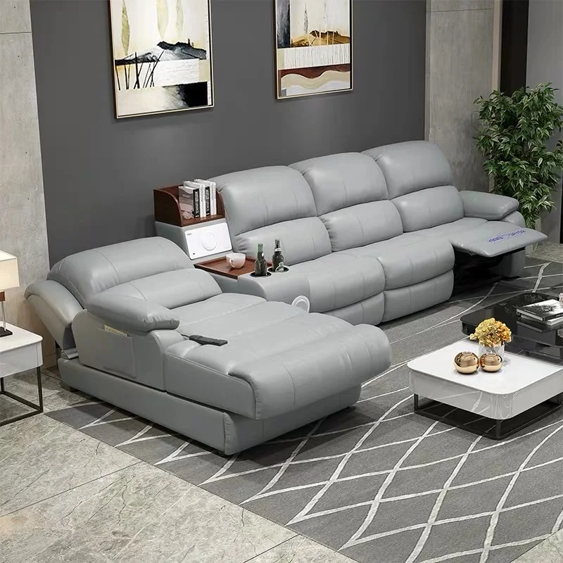 CBMMART современный американский стиль из натуральной кожи откидной диван