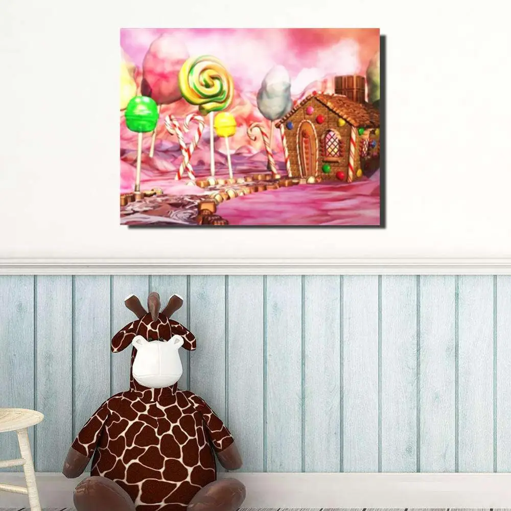 Полноформатная круглая алмазная живопись пейзаж 5D вышивка леденец мозаика