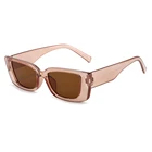 Солнцезащитные очки мужские и женские, квадратные, с защитой UV400