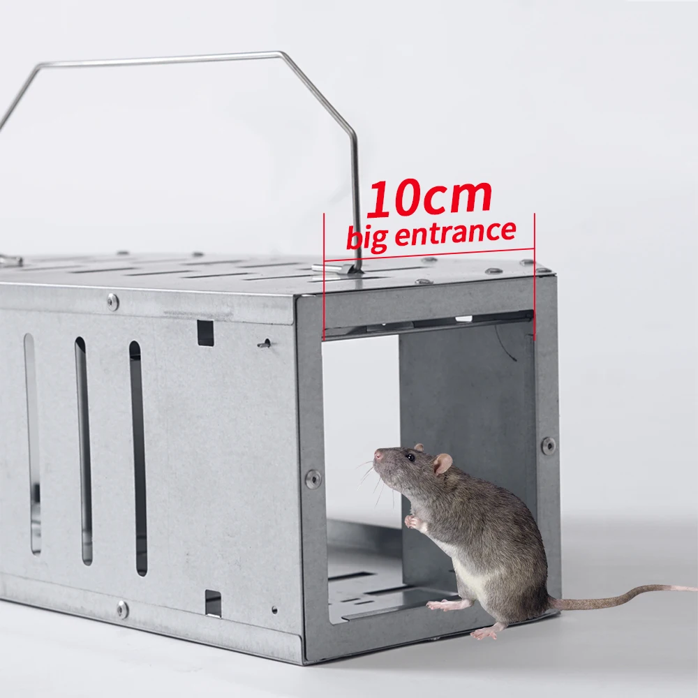 

Garden Eeusable Metal Rat Traps Trap Killer Mice Rodent Catching Catcher High Efficiency Animal Pest Control Killing Trap
