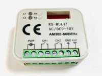 remote control switch receiverac dc 12 24v 2 channel universal multi receiver rx multi 300 868 mhz