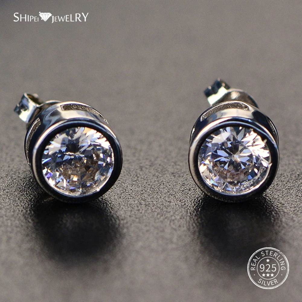 Женские серьги гвоздики из серебра 100% пробы|Серьги-гвоздики| |