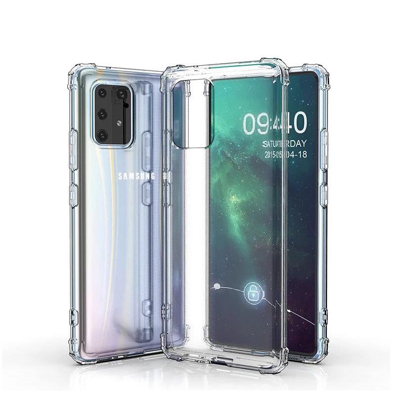 Противоударный Прозрачный чехол для Samsung A51 A71 прозрачный мягкий силиконовый