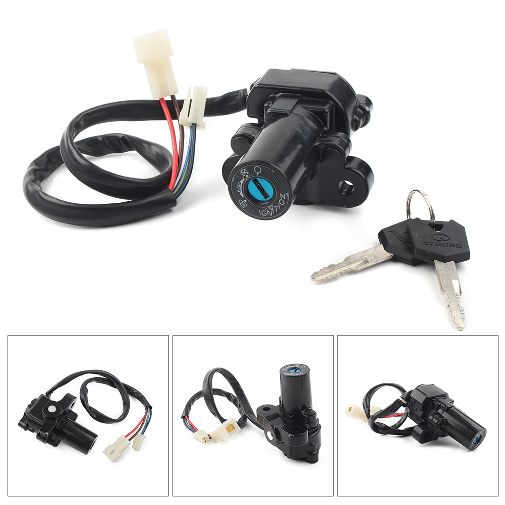 

Motocycle Ignition Switch Lock w/ 2 Keys Set For Yamaha YZF R1 R6 MT03 FZ6 FZ6R XJ6 FZ09